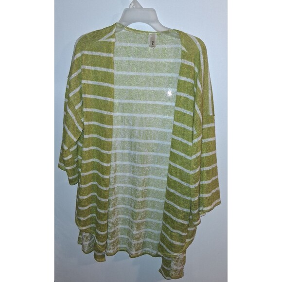 Lovely J Multicolor Stripe Short Sleeve Wrap Sz 1XL - Picture 1 of 3